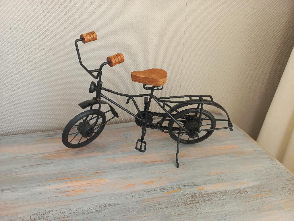 Decoratieve Miniatuur Fiets, Zwart, Metaal, Ophalen of Verzenden, Zo goed als nieuw