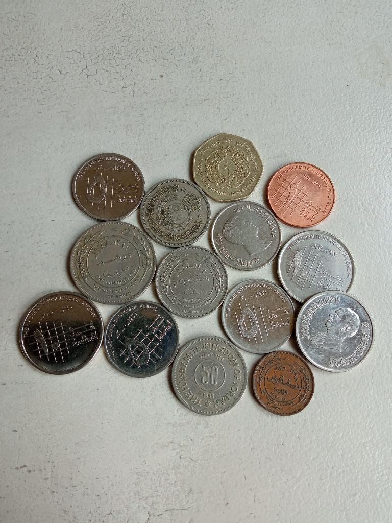 Jordanië lot munten., Ophalen of Verzenden, Midden-Oosten, Setje