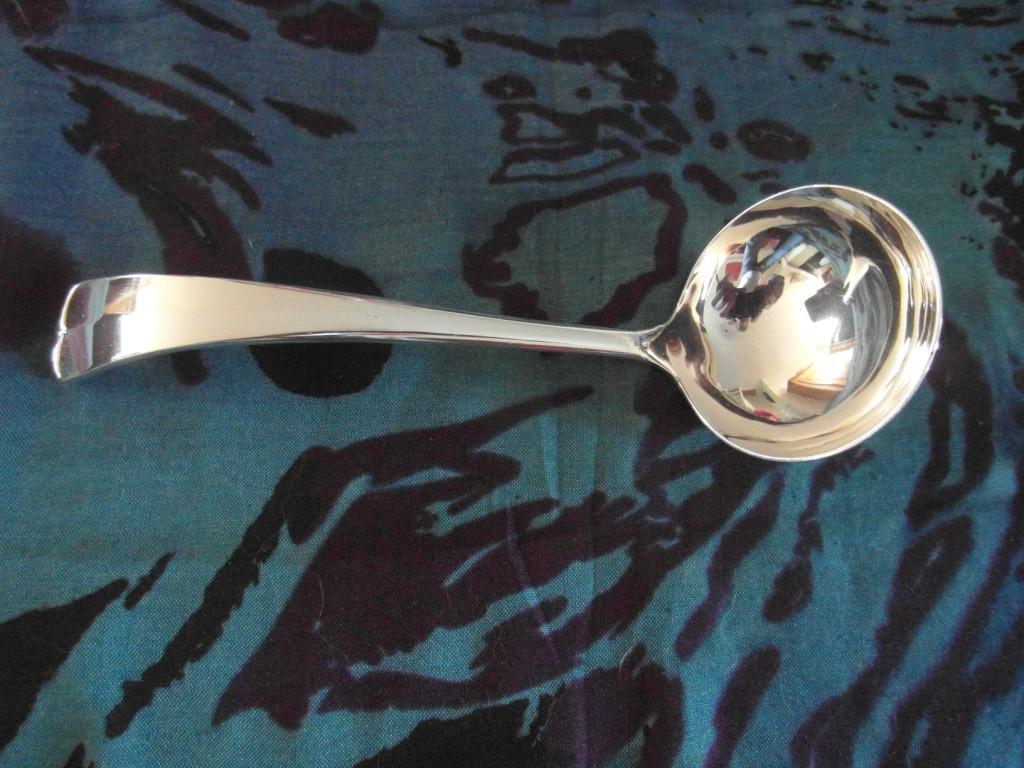 GERO ANTIEKE SOEPLEPEL HAAGS LOFJE 90 NIEUWSTAAT., Antiek en Kunst, Antiek | Bestek, Ophalen of Verzenden