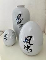 Set van 3 Chinese vazen en decoratieve eieren, Ophalen