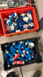 Partij CEE stekkers, contrastekkers en wandcontactdozen, Doe-het-zelf en Verbouw, Ophalen of Verzenden, Gebruikt, Stekker