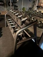 Complete Dumbbellset + Professioneel Rack – Nieuwstaat!, Sport en Fitness, Fitnessmaterialen, Ophalen of Verzenden, Zo goed als nieuw
