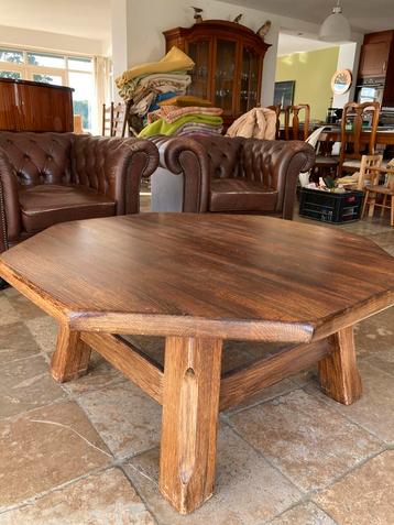Eiken Houten salontafel - Robuust beschikbaar voor biedingen