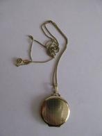 Medaillon voor foto's  aan ketting., Sieraden, Tassen en Uiterlijk, Antieke sieraden, Ophalen, Goud, Hanger