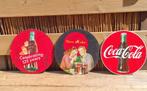 3x Coca Cola Emaille Borden - 30cm, Ophalen of Verzenden, Gebruikt, Reclamebord