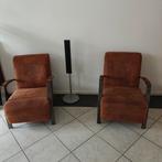 Set fauteuils, model vergelijkbaar met Leolux Scylla., Ophalen, Overige materialen, Zo goed als nieuw, 75 tot 100 cm