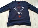 98 / 104 Hema longsleeve kerst shirt, Kinderen en Baby's, Kinderkleding | Maat 98, Jongen, Gebruikt, Ophalen of Verzenden, Shirt of Longsleeve