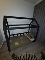 Super gaaf zwart peuterbed huisje 150x70, Kinderen en Baby's, Kinderkamer | Bedden, Ophalen, Gebruikt, 70 tot 85 cm, 140 tot 160 cm