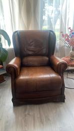 Prachtige schapen leren fauteuille, Huis en Inrichting, Fauteuils, Ophalen of Verzenden, Gebruikt