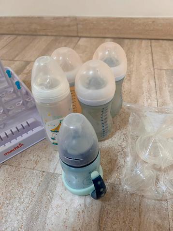 Babyflessenpakket:philips Avent + andere merken + droogrek beschikbaar voor biedingen