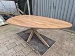 Mooie eiken ovale deensovaal/recht/rond/organische tafels, Huis en Inrichting, Tafels | Eettafels, Ophalen, Eikenhout, Vijf personen of meer