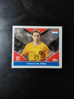 Frenkie de jong (nederland) topps ek 2024, Verzamelen, Ophalen of Verzenden, Nieuw, Poster, Plaatje of Sticker