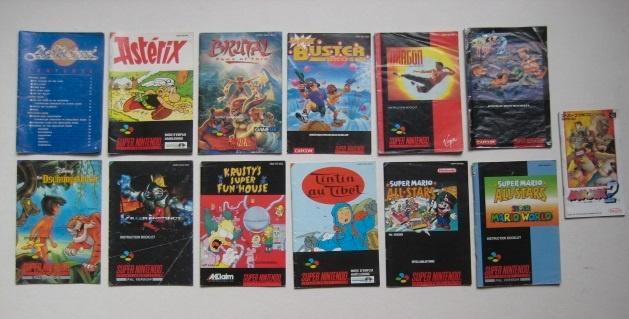 Super Nintendo SNES boekjes handleiding, Spelcomputers en Games, Games | Nintendo Super NES, Gebruikt, Overige genres, 1 speler