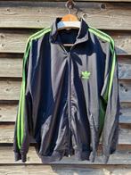Adidas jack 1998 Vintage trainingsjack jas shirt '90, Maat 48/50 (M), Zwart, Ophalen of Verzenden, Adidas