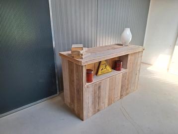 Steigerhouten balie toonbank steigerhout landelijk Vintage beschikbaar voor biedingen