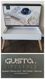 Nieuw! Gusta Bedtafel, Huis en Inrichting, Tafels | Bijzettafels, Ophalen, Minder dan 55 cm, Nieuw, Rechthoekig