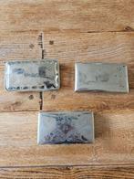 3 zilveren tabaksdozen met graveringen antiek zilver, Antiek en Kunst, Ophalen of Verzenden