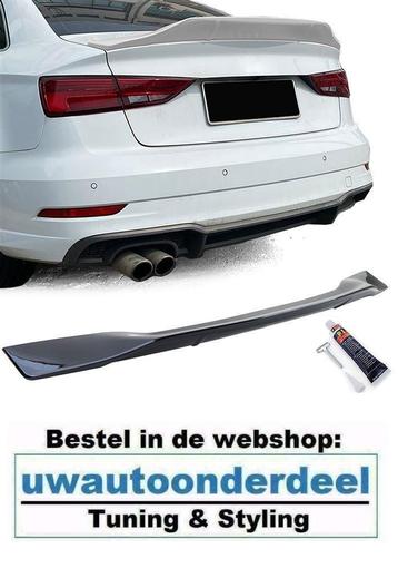Achterklep Ducktale Spoiler Zwart Geschikt Voor Audi A3 8V L beschikbaar voor biedingen