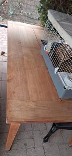 Teak tafel, Huis en Inrichting, Tafels | Eettafels, 200 cm of meer, Zo goed als nieuw, Rechthoekig, 50 tot 100 cm