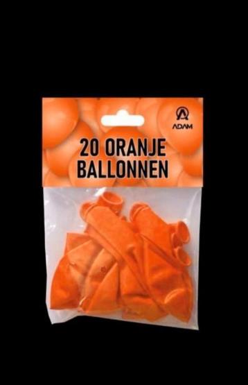 Oranje ballonen  beschikbaar voor biedingen