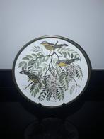 Franklin mint groot porseleinen sierbord met vogeltjes, Antiek en Kunst, Antiek | Porselein, Verzenden