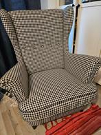 Ikea Strandmon fauteuil - Zwart/wit, Ophalen, Zo goed als nieuw, 75 tot 100 cm, Stof
