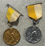 2 vooroorlogse medailles Kalorama wandeltocht Nijmegen Beek, Postzegels en Munten, Penningen en Medailles, Overige materialen