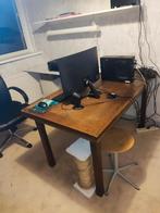 Tafel uitschuifbaar, Huis en Inrichting, Tafels | Eettafels, Ophalen, Kersenhout, Gebruikt, 100 tot 150 cm