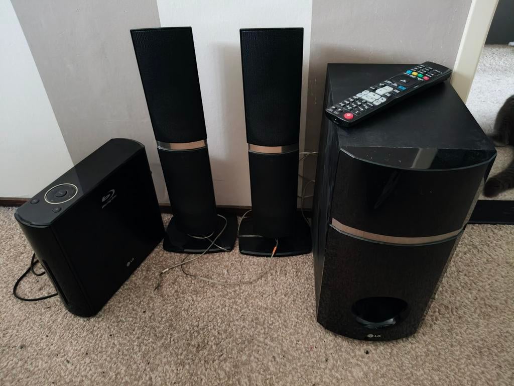 LG Blu-ray Speler met 3.1 Surround Set - Zwart, Overige merken, Gebruikt, Blu-ray-speler, Ophalen of Verzenden