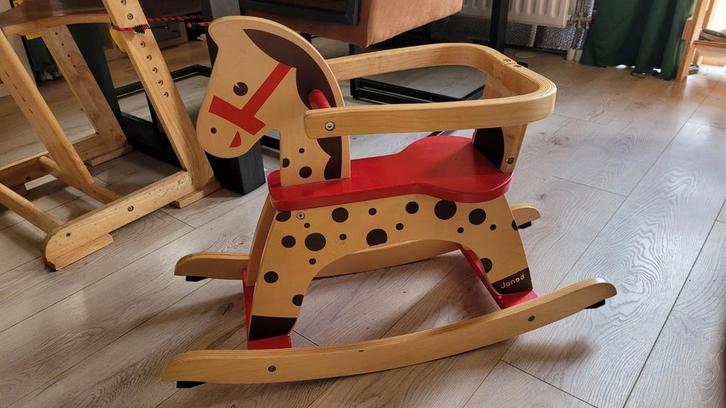 Janod houten hobbelpaard, Kinderen en Baby's, Speelgoed | Hobbelfiguren, Gebruikt, Ophalen