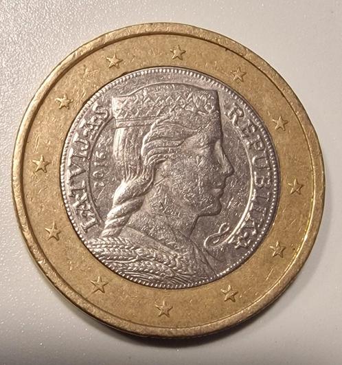 Letse 1 euromunt uit 2016., Postzegels en Munten, Munten | Europa | Euromunten, 2 euro, Overige landen, Ophalen of Verzenden
