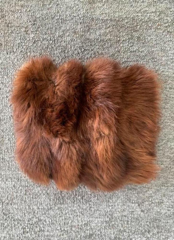 Bontmof oude bont handwarmer in goede staat., Antiek en Kunst, Antiek | Kleding en Accessoires, Ophalen of Verzenden