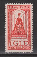 NVPH 129 geb regeringsjubileum 1923 ; OUD NEDERLAND p/stuk, Postzegels en Munten, Ophalen of Verzenden, T/m 1940, Gestempeld