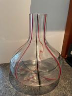 Mooie vaas met rode en zwarte accenten, Huis en Inrichting, Ophalen, Zwart, Minder dan 50 cm, Glas