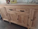 Massief eiken dressoir blank eiken 4 deurs 2 lades, Huis en Inrichting, Kasten | Dressoirs, Ophalen, Eikenhout, Zo goed als nieuw