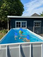 Intex zwembad 4 x 2 meter compleet, Tuin en Terras, 200 tot 400 cm, Rechthoekig, Opzetzwembad, Zo goed als nieuw