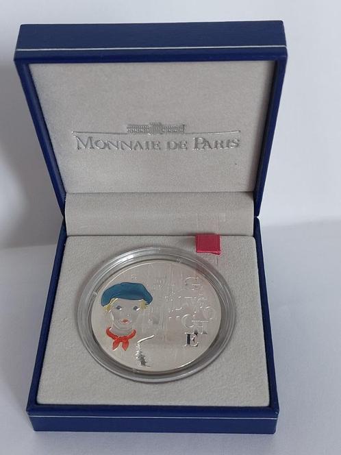 Gekleurde 1½ Euro Frankrijk 2002 Proof Gavroche-Victor Hugo, Postzegels en Munten, Munten | Europa | Euromunten, Losse munt, Overige waardes