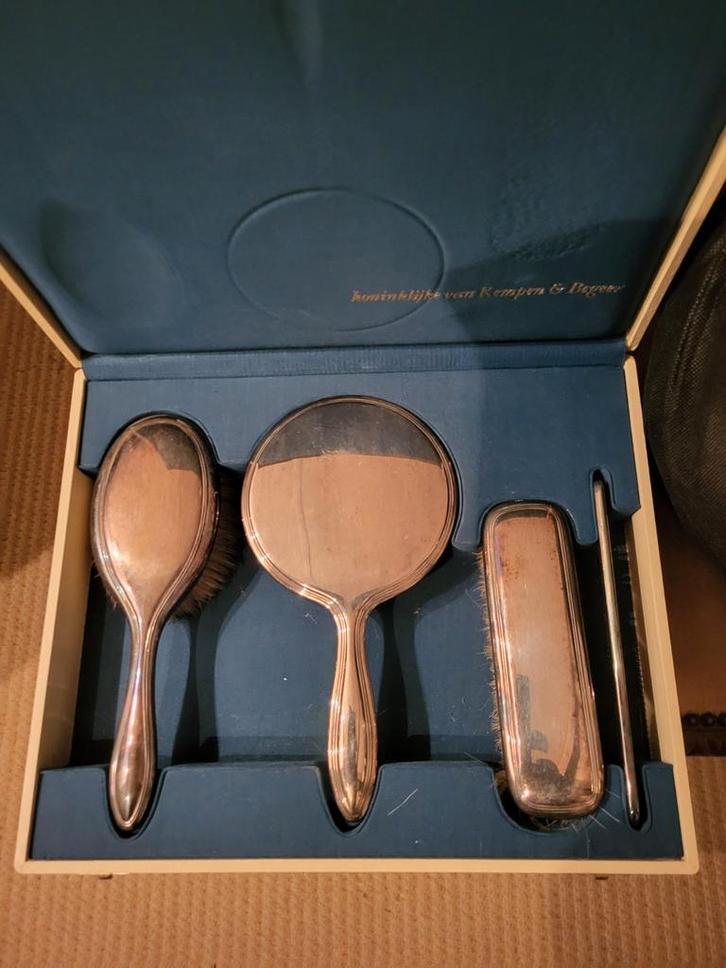 Vintage Kapperset in Originele Doos - Zilver, Antiek en Kunst, Antiek | Goud en Zilver, Zilver, Ophalen of Verzenden