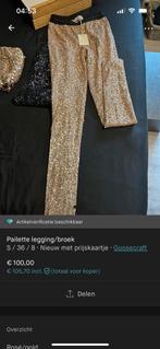 Pailette legging/broek Goosecraft, Kleding | Dames, Broeken en Pantalons, Ophalen of Verzenden, Zo goed als nieuw