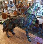 Kubistische wolf mooie beschilderde kunst erg mooi top beeld, Antiek en Kunst, Ophalen