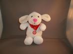Schaap met geluid Eddy toys wit /geel velours 20 cm roze, Ophalen of Verzenden, Nieuw, Overige typen