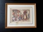 Anton Pieck 3d schilderij Draaiorgel voor groentenwinkel, Ophalen of Verzenden