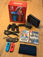 Nintendo Switch OLED - Zo goed als nieuw!, Spelcomputers en Games, Spelcomputers | Nintendo Switch, Switch OLED, Met games, Ophalen of Verzenden