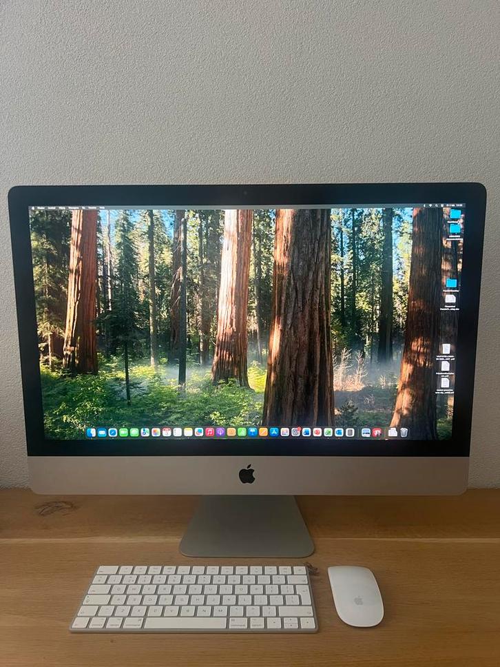 Apple iMac 2019 27” i5 - Zeer weinig gebruikt, Computers en Software, Apple Desktops, Gebruikt, iMac, HDD, 3 tot 4 Ghz, 8 GB, Ophalen