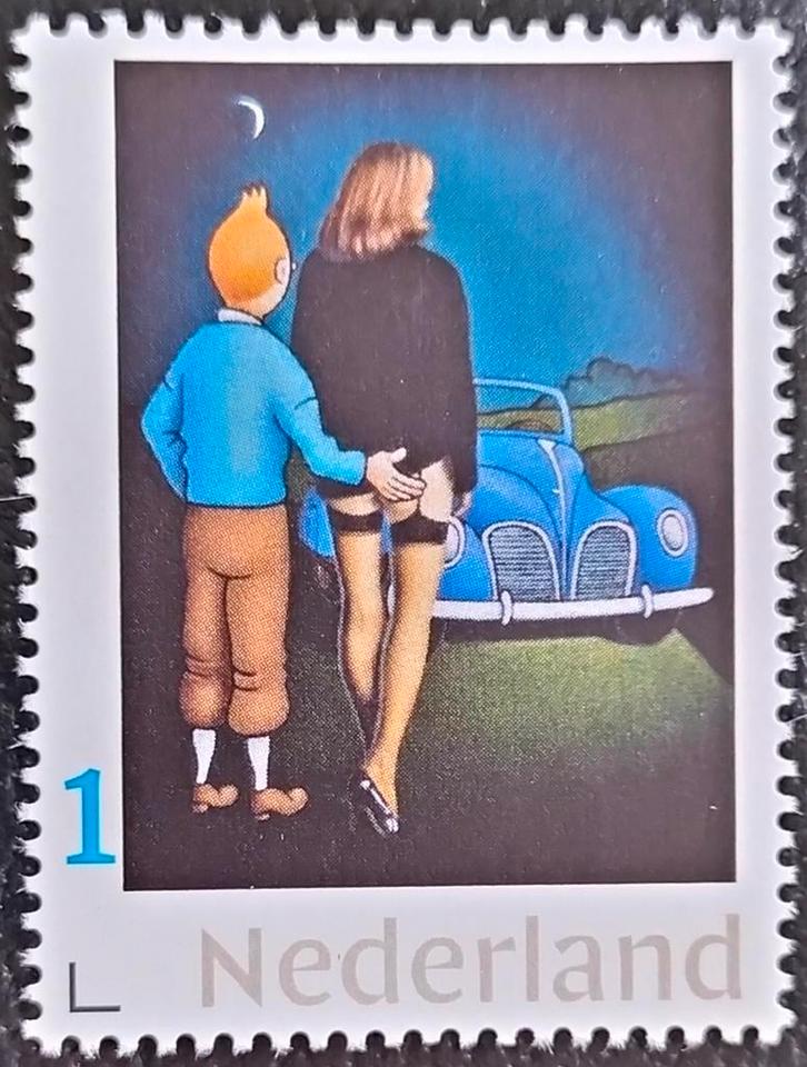 Persoonlijke Postzegel Kuifje - Maar dan anders Postfris., Postzegels en Munten, Postzegels | Nederland, Postfris, Verzenden