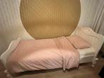 Bedframe wit landelijk brocante 90x200 cm eenpersoon, Huis en Inrichting, Ophalen, Gebruikt, 90 cm, Eenpersoons