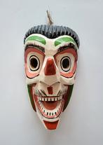 Houten Clown Masker uit Ecuador, folk art, Antiek en Kunst, Kunst | Beelden en Houtsnijwerken, Ophalen of Verzenden