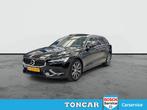 Volvo V60 2.0 T6 Recharge AWD Business Pro Cacao Leder 341pk, Auto's, Volvo, Gebruikt, Euro 6, 4 cilinders, Zwart