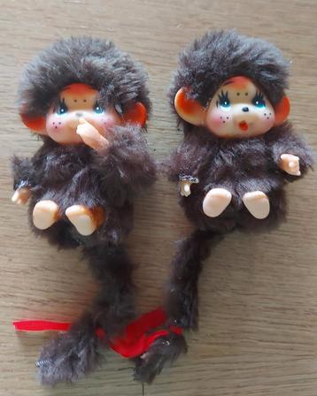 Vintage mini Monchichi poppetjes beschikbaar voor biedingen