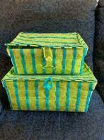 Groene manden, Kunststof, Mand, Vierkant, Ophalen of Verzenden